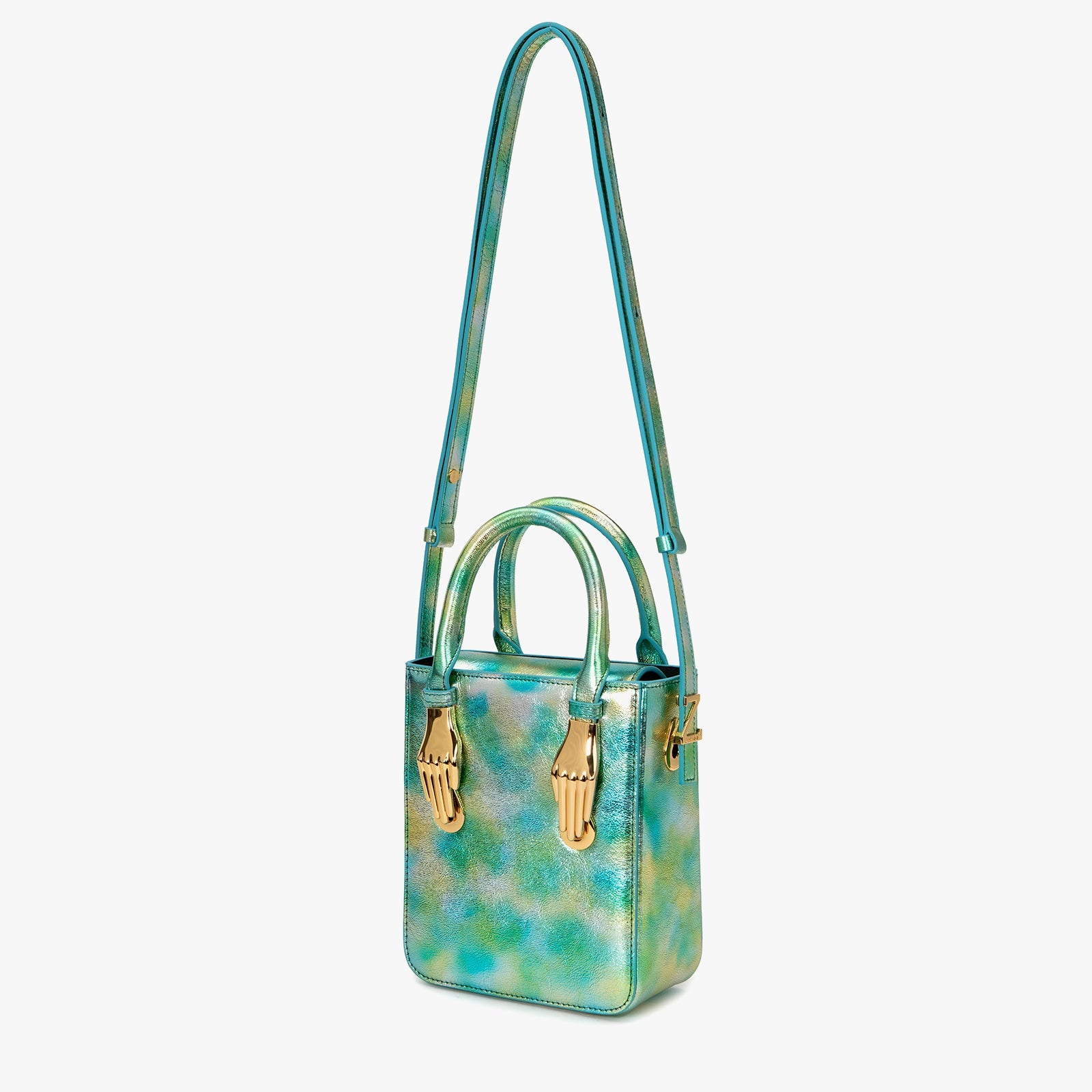 Aieda Bag (Metallic Green Leather)