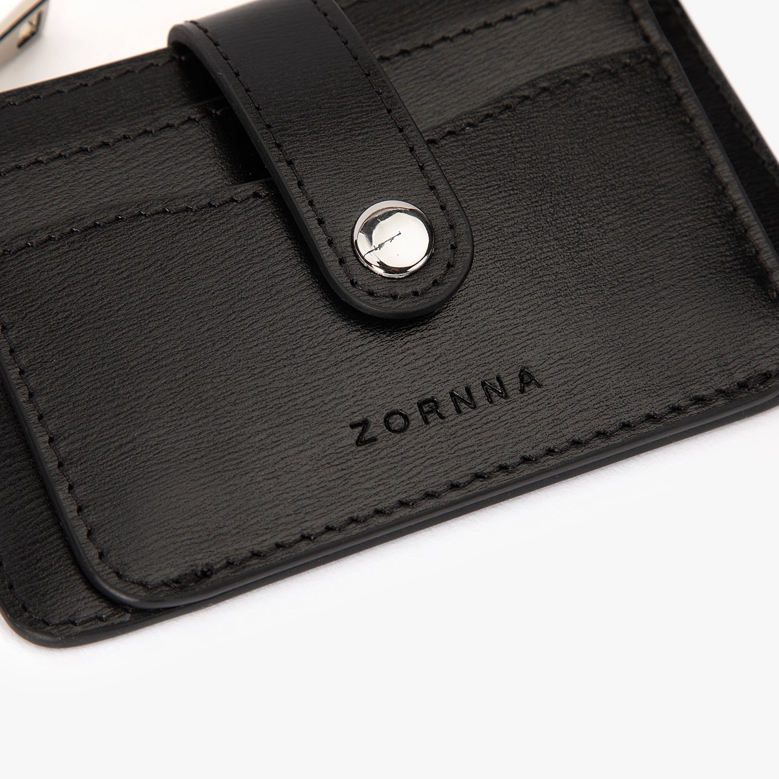 Black Leather Card Holder