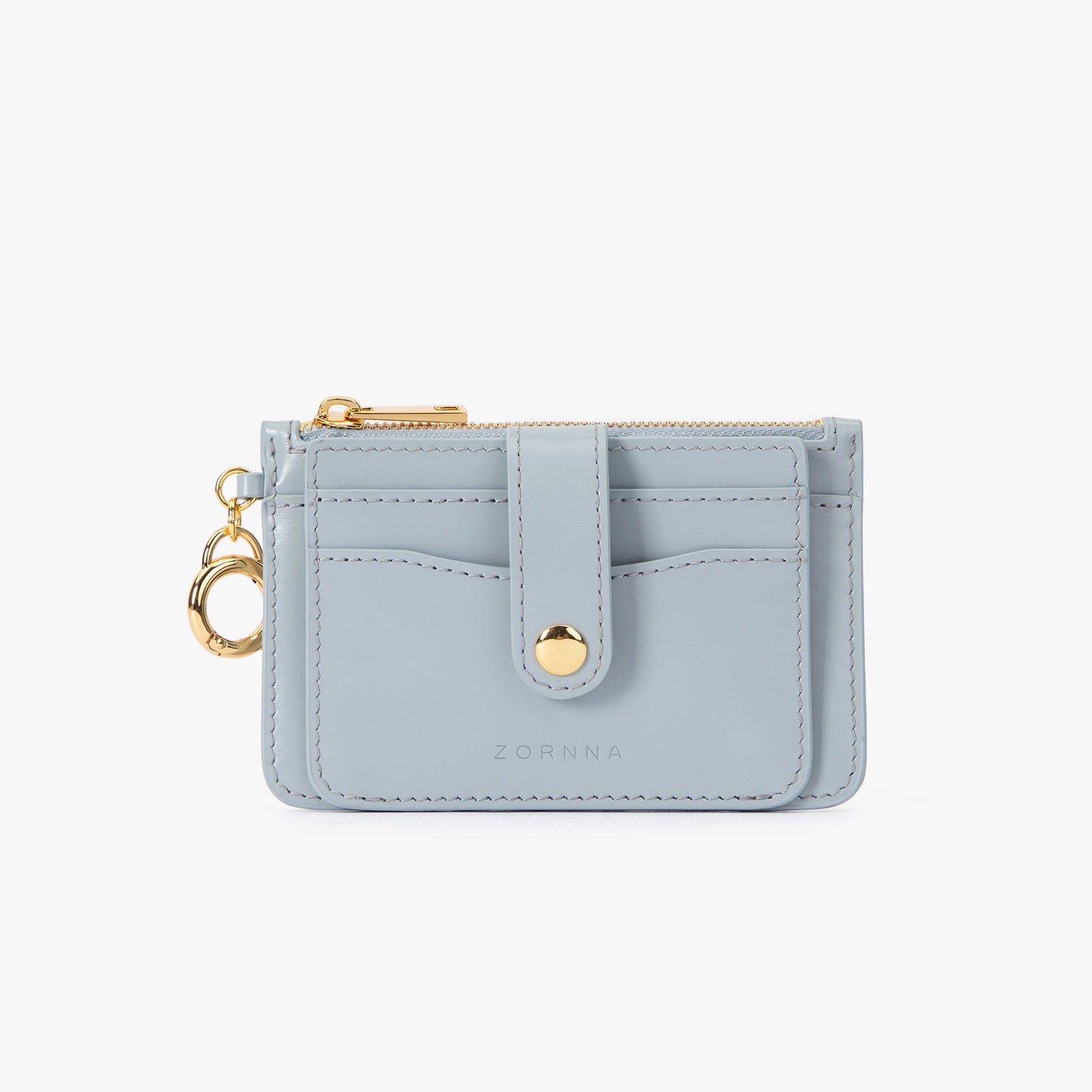 Blue Leather Card Holder