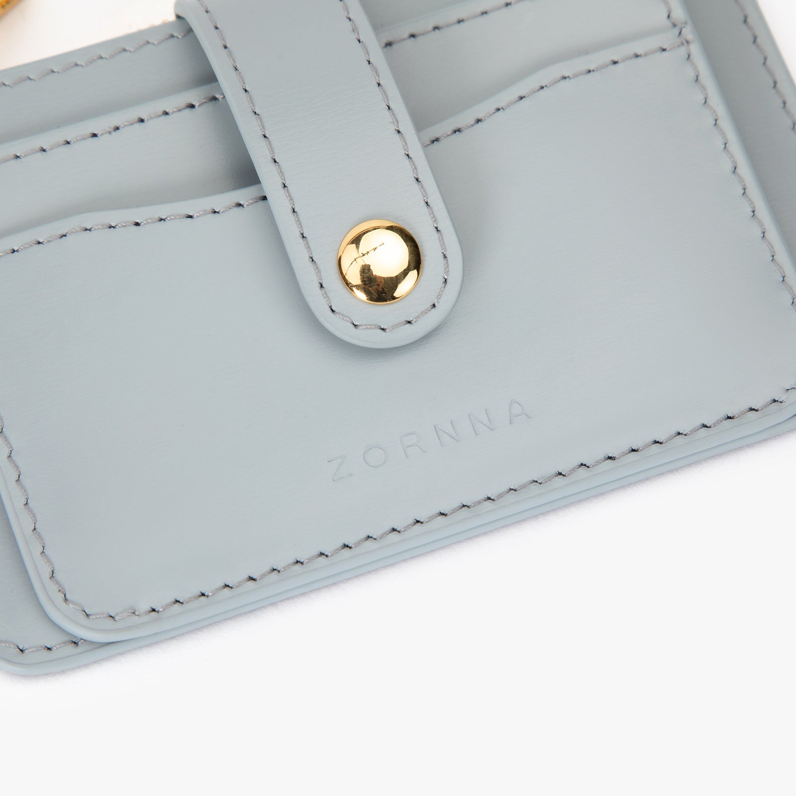 Blue Leather Card Holder