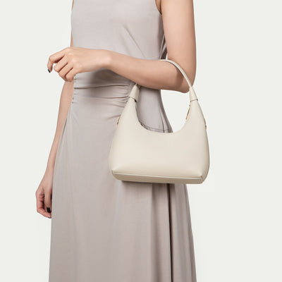 Half Moon Bag in Beige – ZORNNA