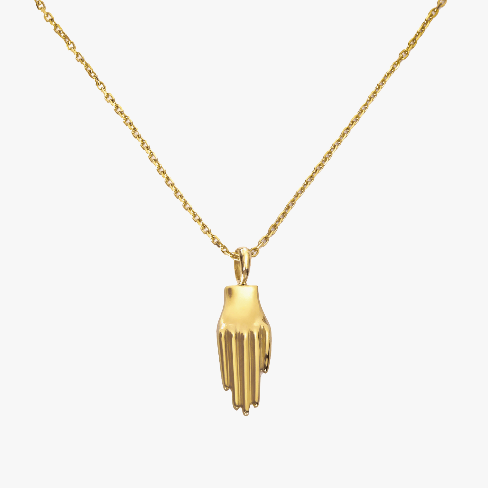 Hand Necklace Golden