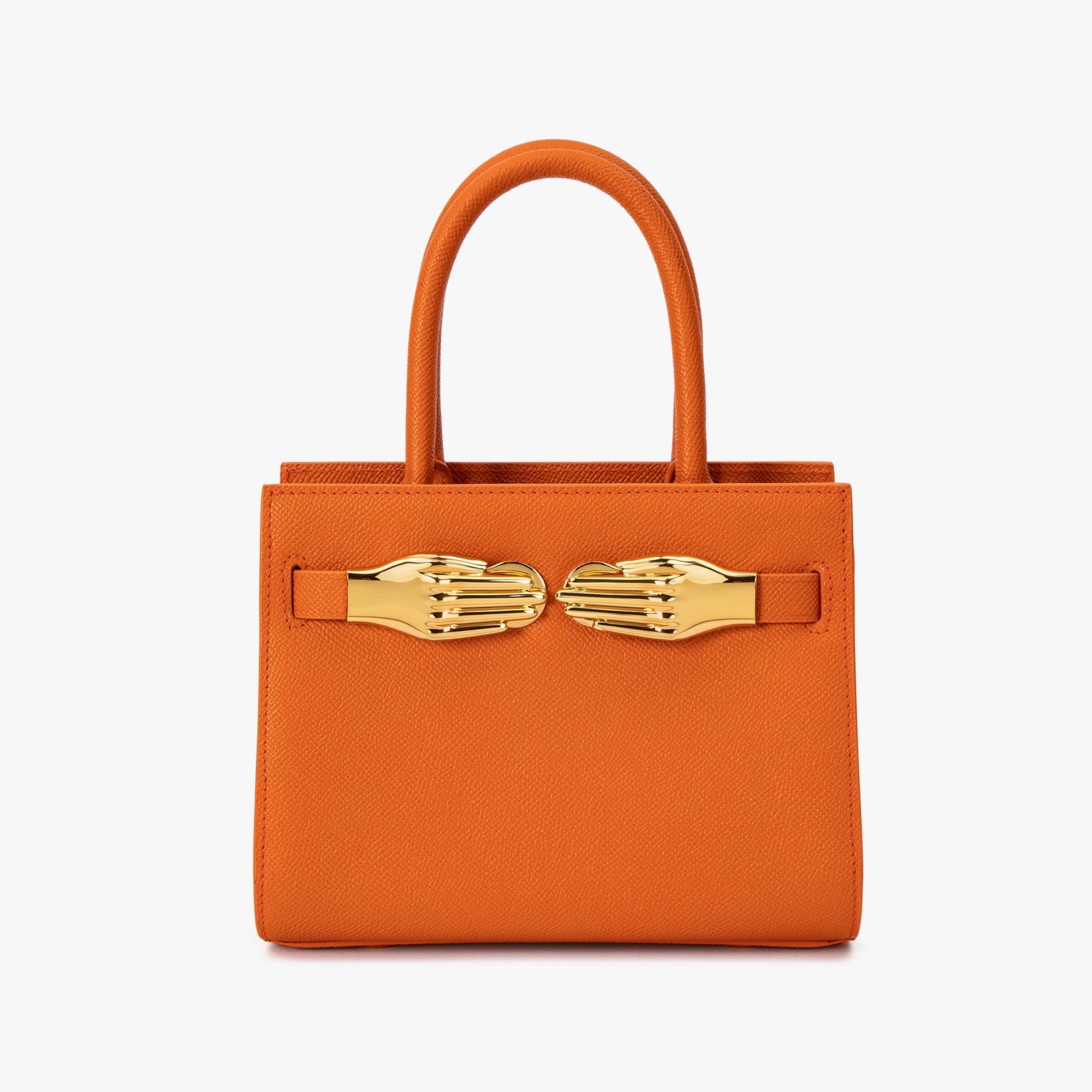 Orange Small Structured Bag