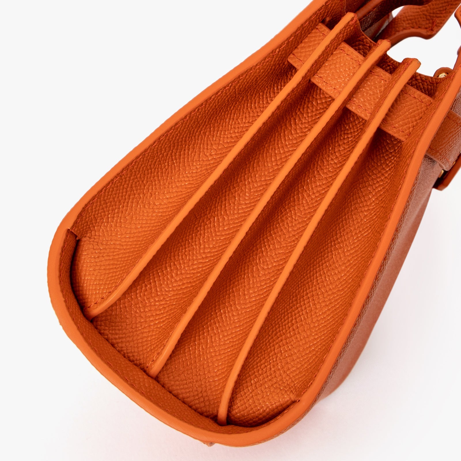 Orange Small Structured Bag