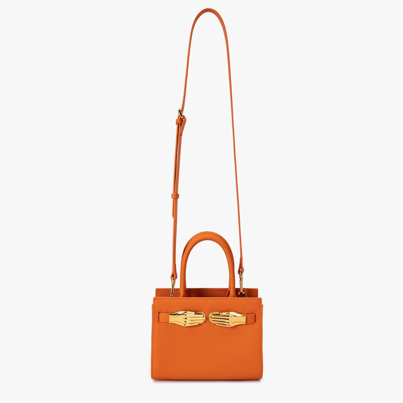 Orange Small Structured Bag