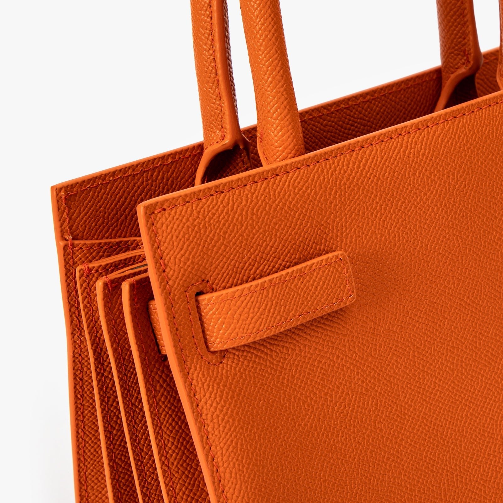 Orange Small Structured Bag