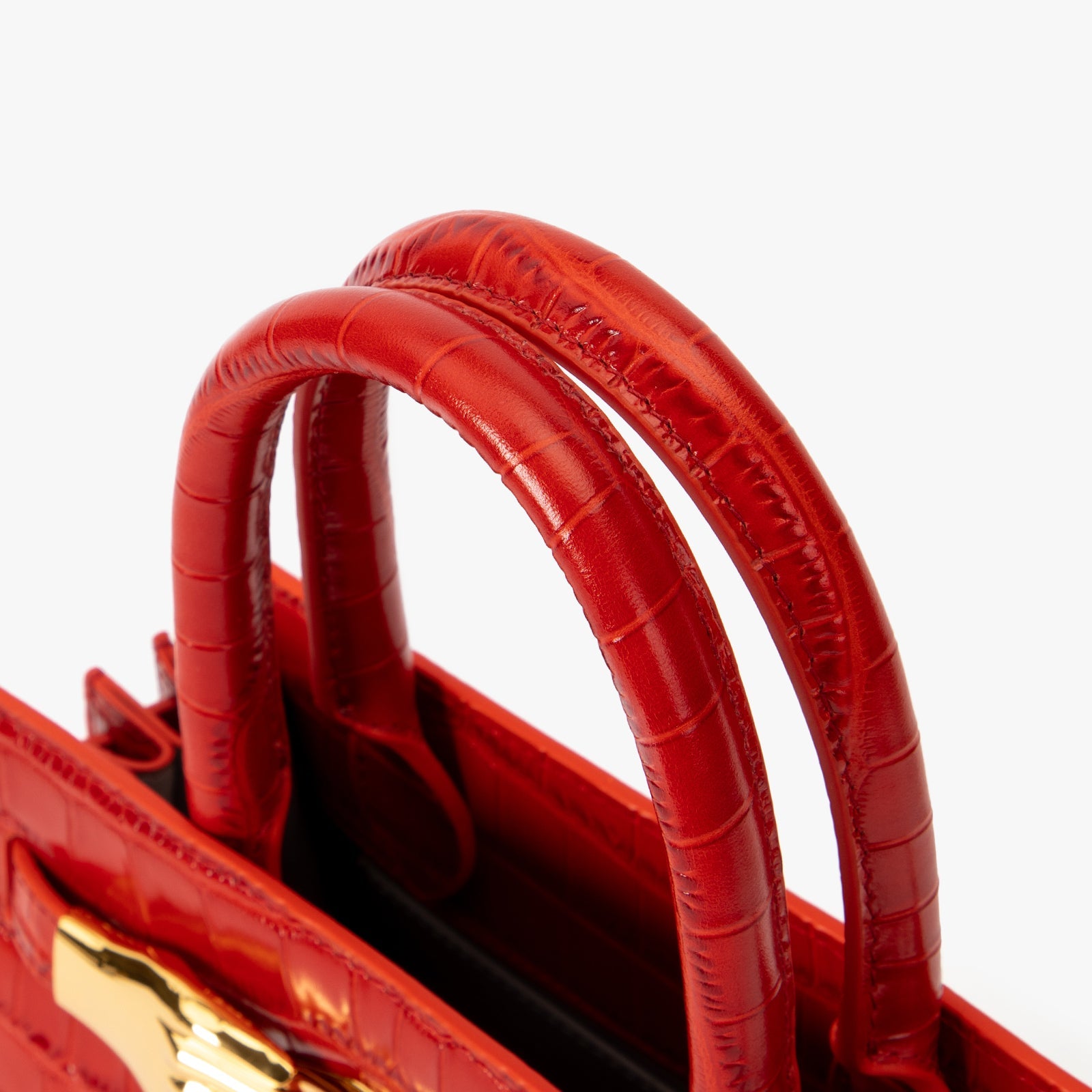 Red Small Structured Bag