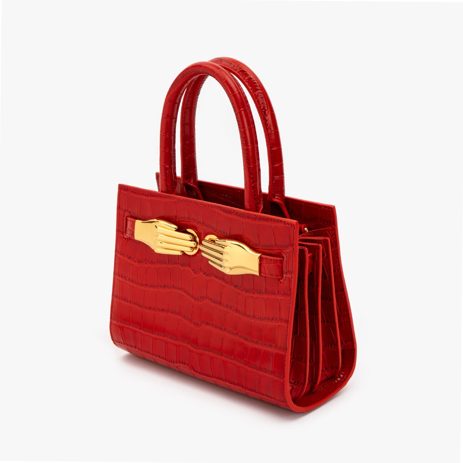 Red Small Structured Bag