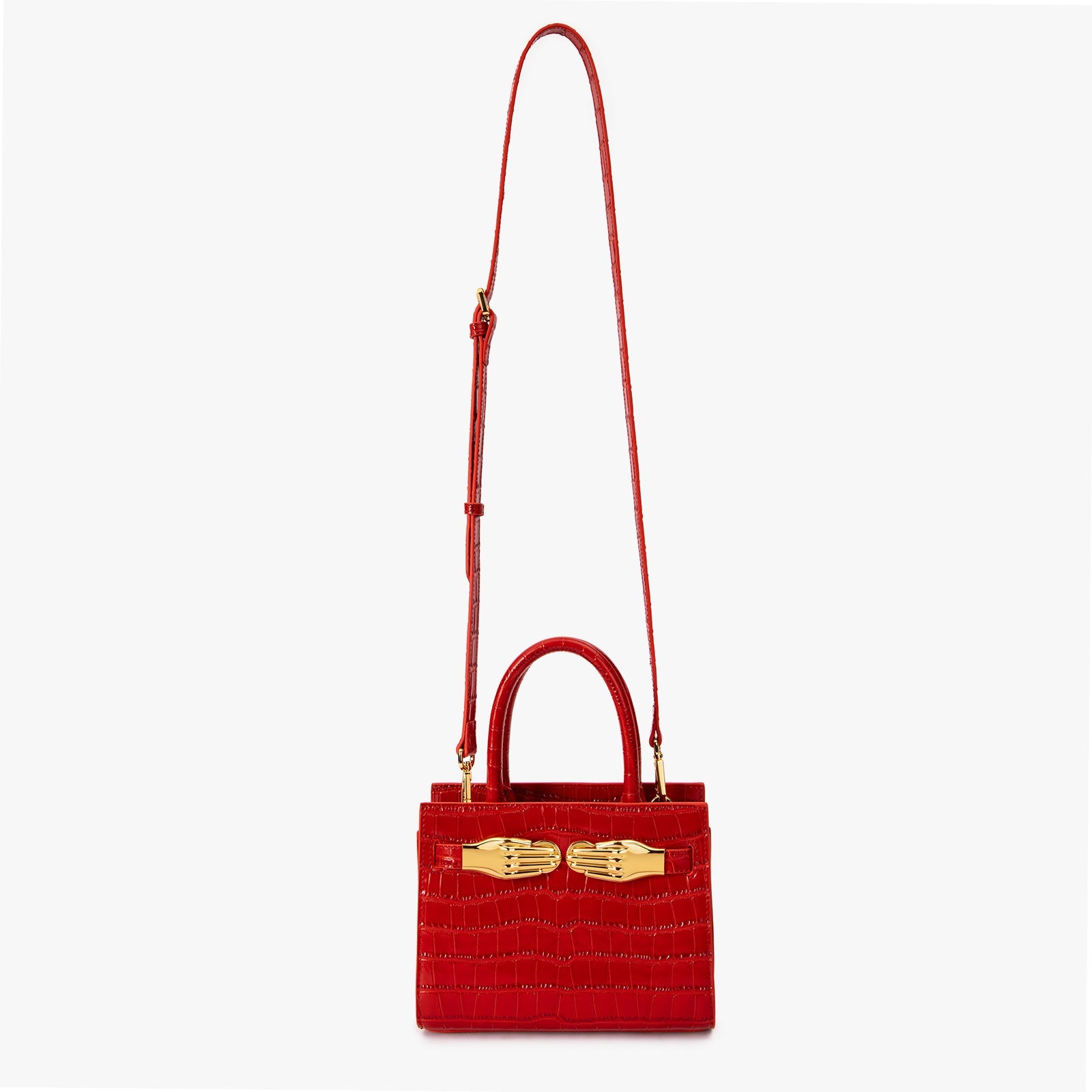 Red Small Structured Bag