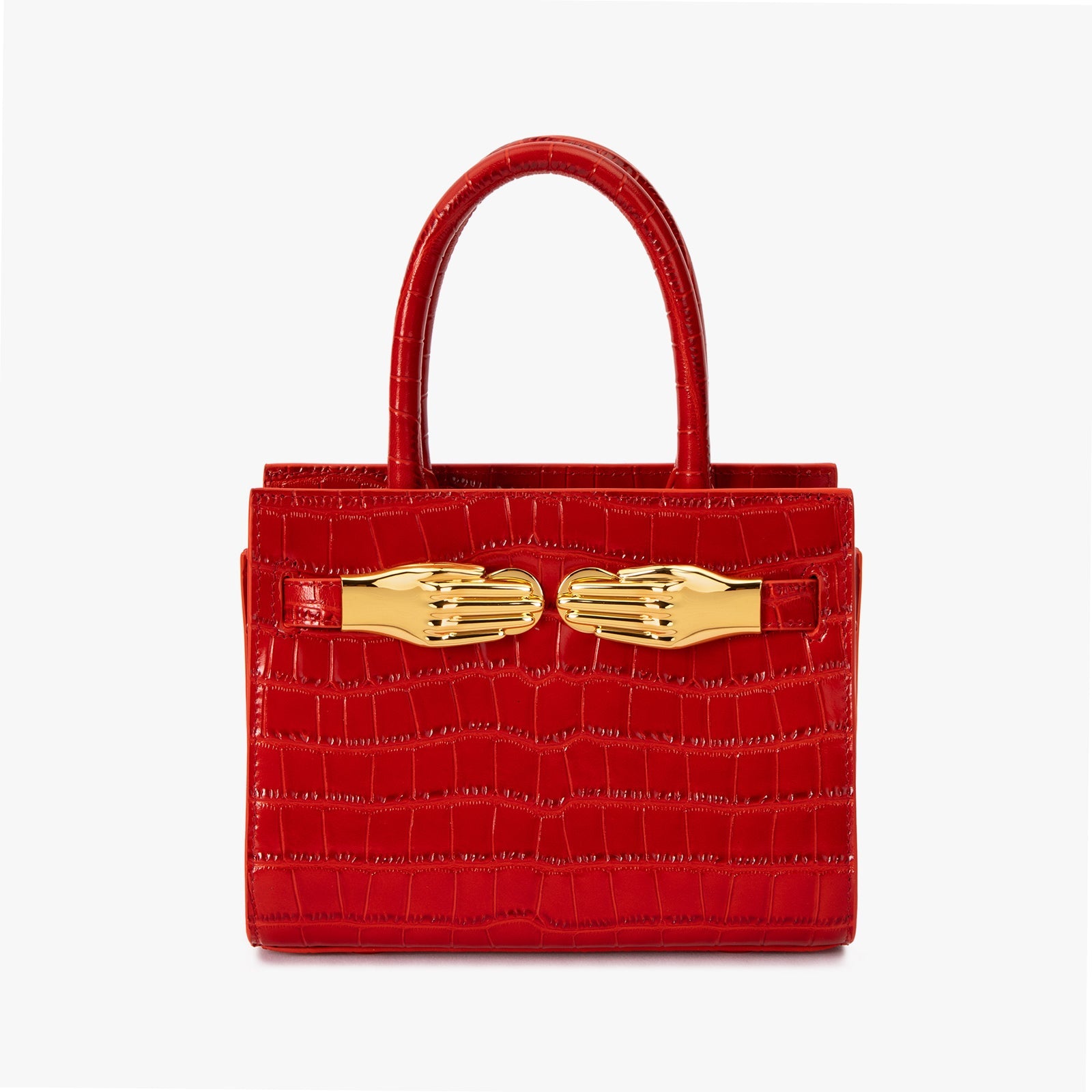 Red Small Structured Bag